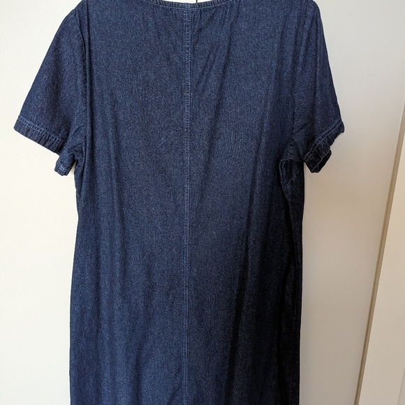 😄 Blair vintage denim dress with pockets sz L - Picture 3 of 5
